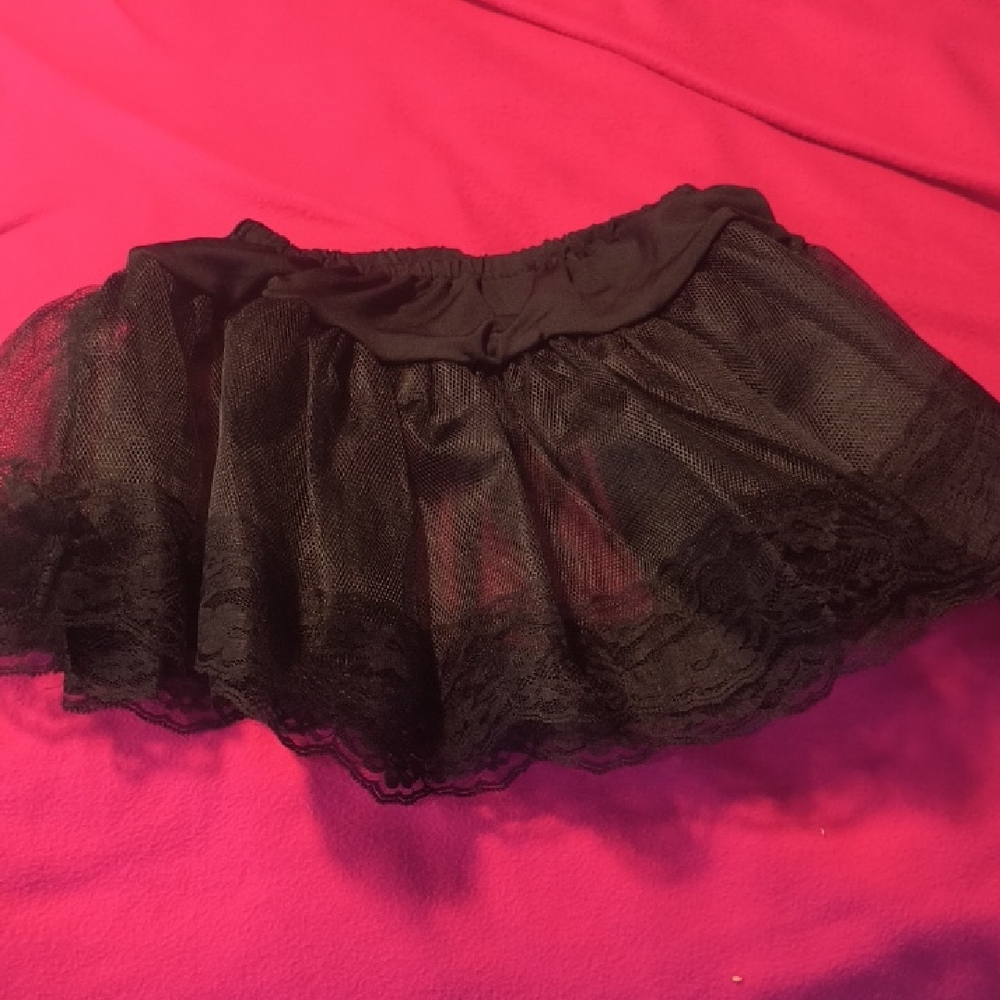 Elegant Black Lace Skirt